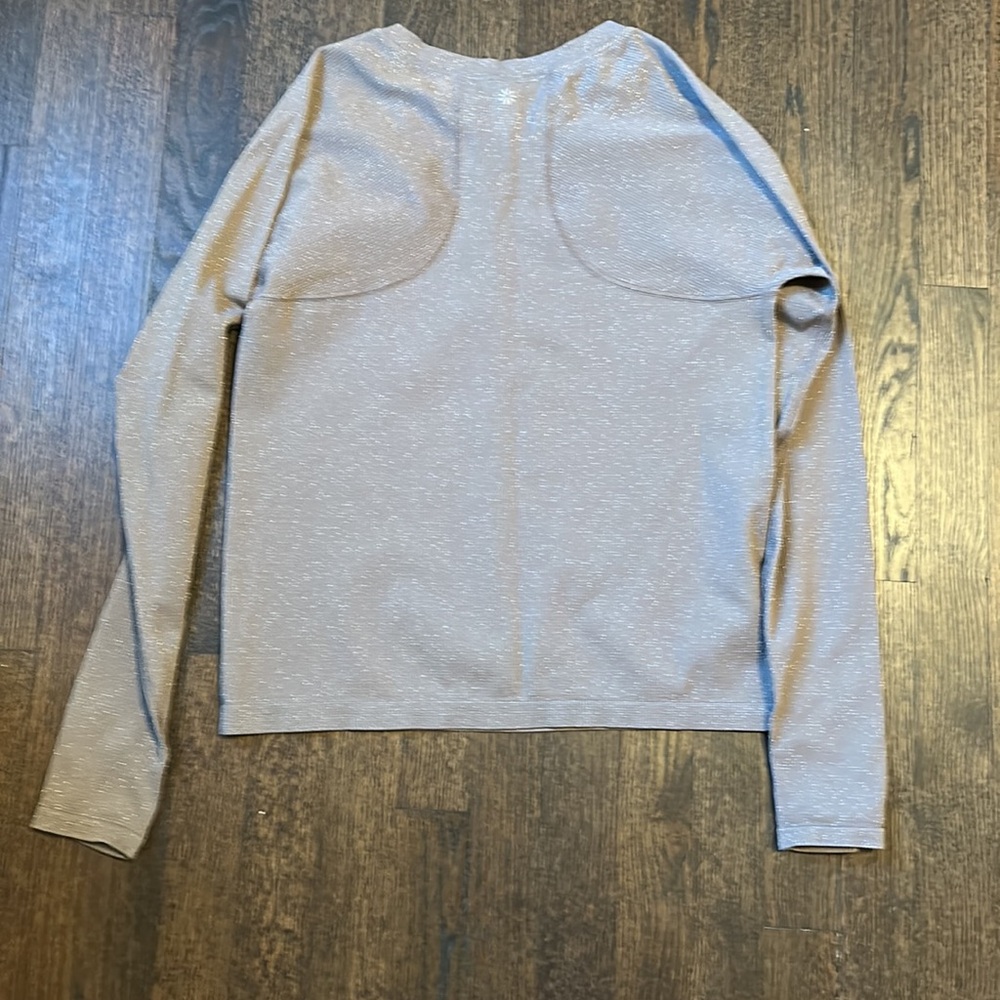 Athleta long sleeve with shimmer. - Picture 3 of 3